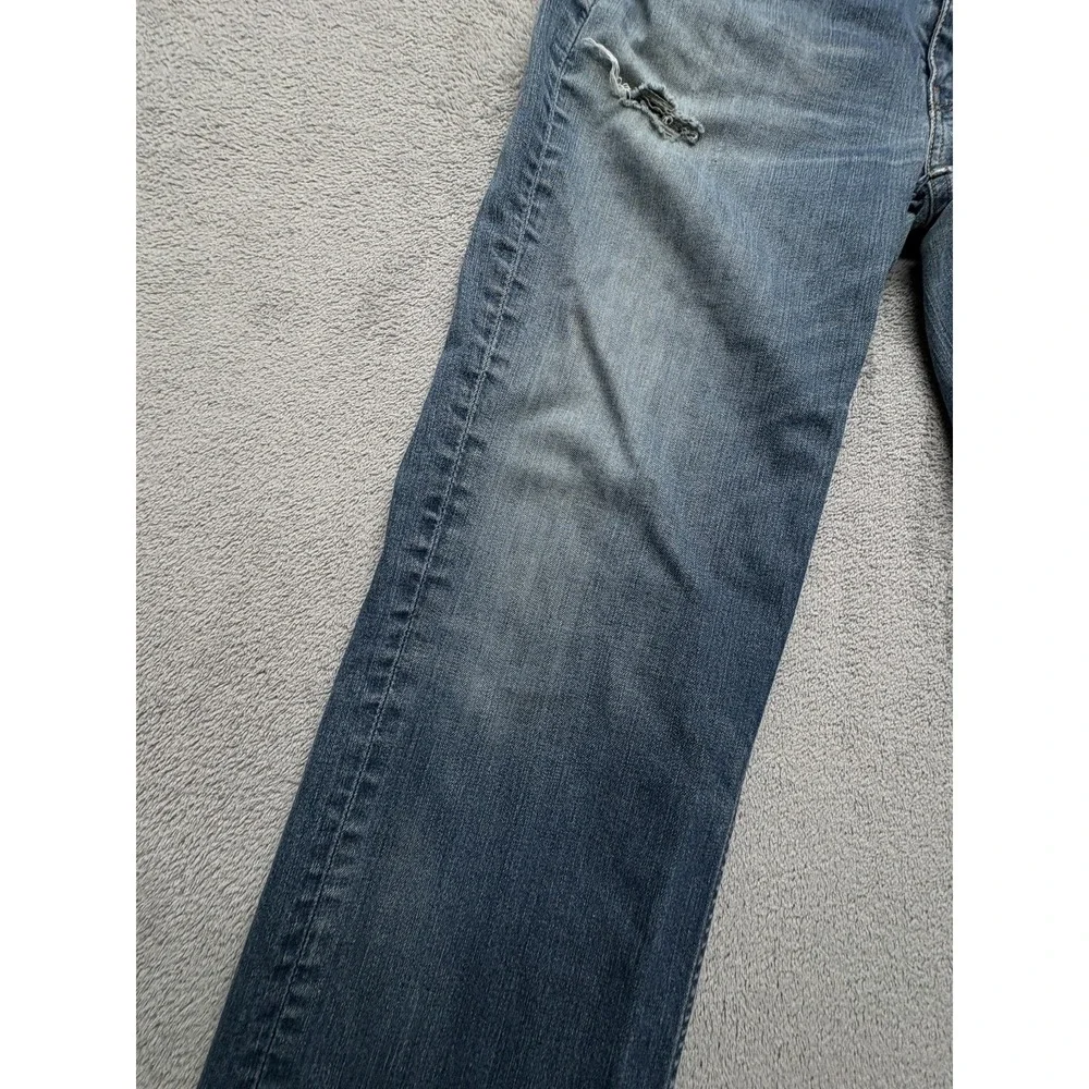 Levis 560 Jeans Mens Measured 35x31 Blue Relaxed Fit‎ Distressed Straight Leg